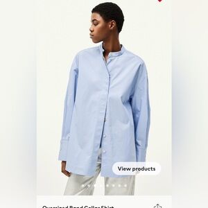 H&M Oversized band collard shirt